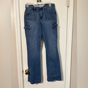 Vanilla Star Juniors Slim Bootcut Cargo Jeans size 5 W27
